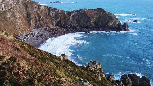 À la pointe du Cotentin, le nez de Jobourg