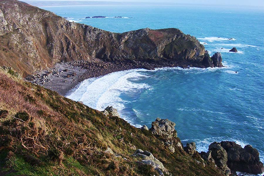 À la pointe du Cotentin, le nez de Jobourg